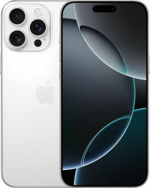 Apple iPhone 16 Pro Max 5G Smartphone 256GB entsperrt A3296 – weiß titan