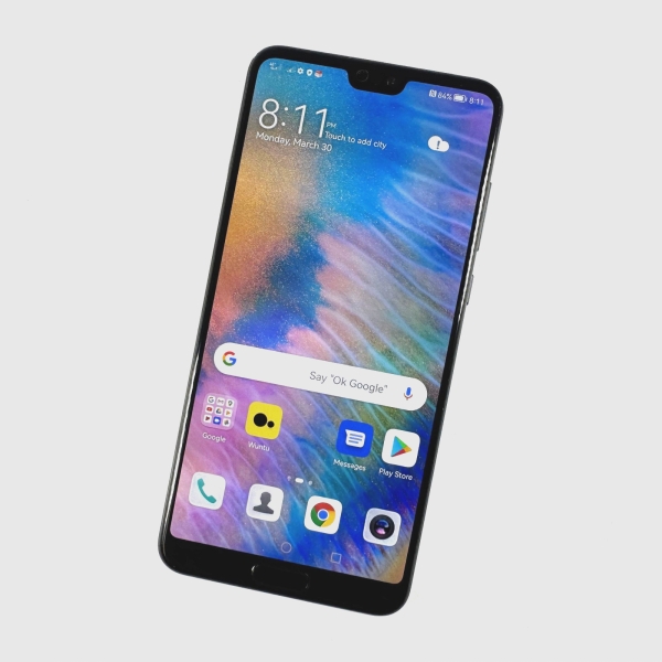 Huawei P20 Pro CLT-L29 128GB Schwarz Dual Sim Entsperrt Durchschnittlicher Zustand 767