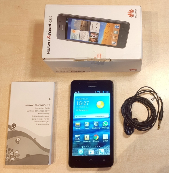 Smartphone HUAWEI Ascend G510++4 GB schwarz++4,5 Zoll++im Original-Karton