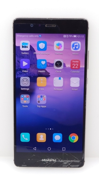 Huawei P9 grau 32GB 5,2″ Dual Kamera Android Smartphone funktioniert für Ersatzteile