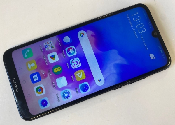 Huawei Y6 2019 32GB entsperrt SIM frei 4G Android Smartphone MRD-LX1 schwarz sehr guter Zustand!