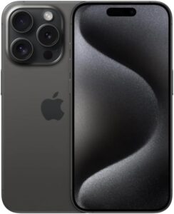 NEU Apple iPhone 15 Pro 128GB 5G Schwarz Titan Simfrei Entsperrt Smartphone.