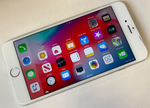 Apple iPhone 6 Plus A1524 Smartphone Handy ENTSPERRT 64GB iOS 12 – Silber Weiß
