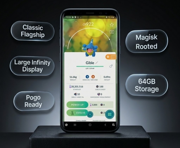 Samsung Galaxy S8+ (64GB) – Rooted Android *Pokémon Go Spoofing Phone*