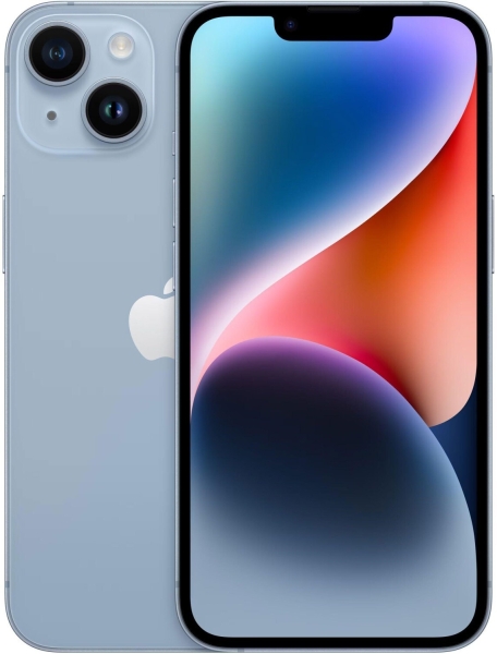 SMARTPHONE APPLE IPHONE 14 128GB DUAL SIM 6,7″ 5G A15 BIONIC 2 KAMERAS BLAU