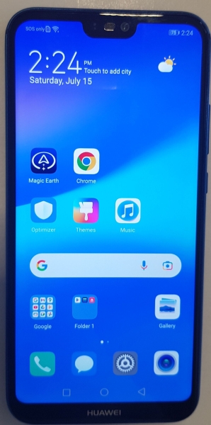 Huawei P20 Lite 64GB Blau 4GB RAM entsperrt durchschnittlicher Zustand – siehe Fotos
