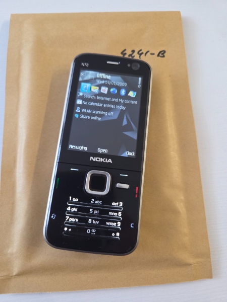 Seltenes entsperrtes Retro Nokia N78 schwarz Handy PROTOTYP