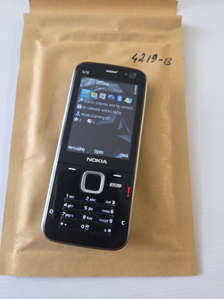 Seltenes entsperrtes Retro (funktioniert 2026) Nokia N78 schwarz Handy
