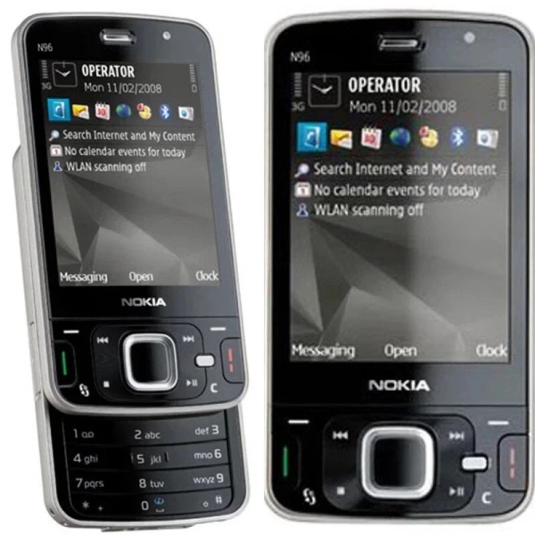 Nokia N96 – schwarz Handy, entsperrt GSM/3G WIFI GPS 16GB 5MP JAVA