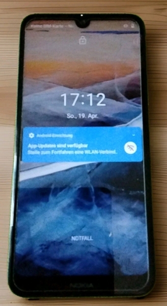 Smartphone Nokia Android One SILBER Ohne Simlock