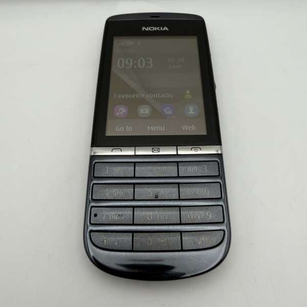 Nokia Asha 300 Handy Entsperrt Grau – Top Zustand, Neuwertiges Display!