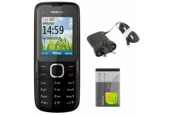 Nokia C1-01 dunkelgrau (Klasse A, entsperrt) – klassisches Nokia Handy günstig & zuverlässig