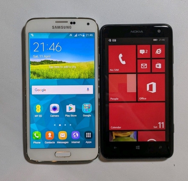 Restposten 2 Smartphones, Samsung Galaxy S5 & Nokia Lumia, Details in Beschreibung