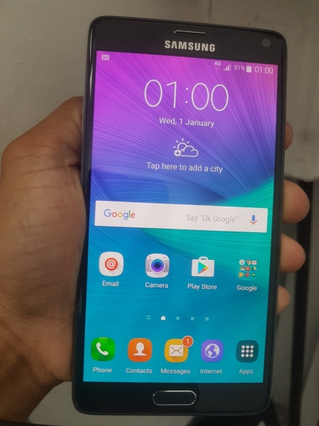 Samsung SM-N910F Galaxy Note 4 32GB Smartphone (entsperrt) Charcoal Black Klasse B