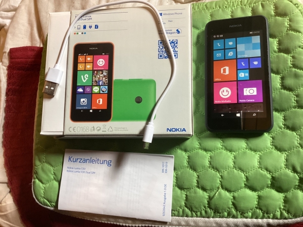 Nokia  Lumia 530 – 4GB – Grau (Ohne Simlock) Smartphone gebraucht