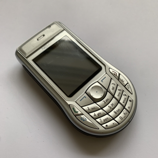 Nokia 6630 Vintage Handy Silber Sammlerstück (2004) Orange Netz