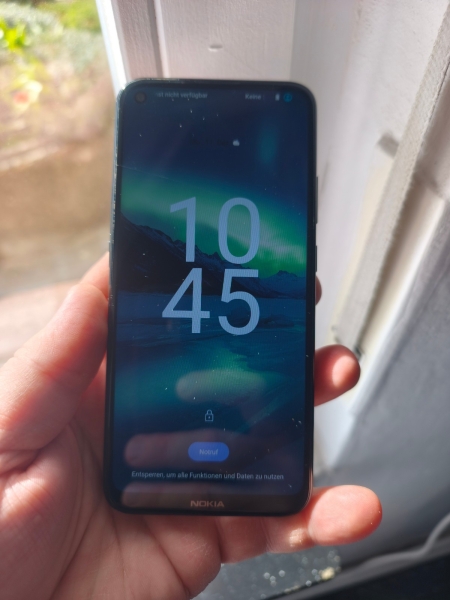 Smartphone Handy Nokia 5.4 – 128GB – Blau (Dual-SIM) PIN Sperren für Bastler