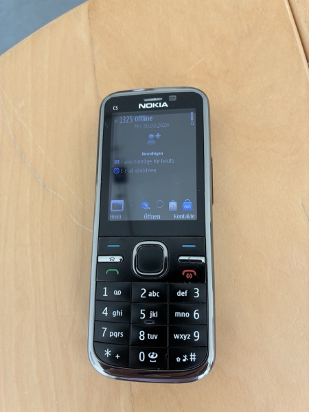 Nokia C5-00 – Set – Schwarz (Ohne Simlock) Smartphone