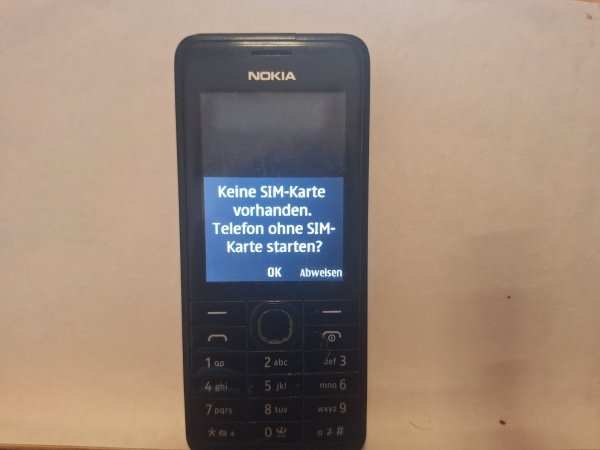 Handy Nokia 301 – schwarz (Ohne Simlock) Smartphone einzelsim