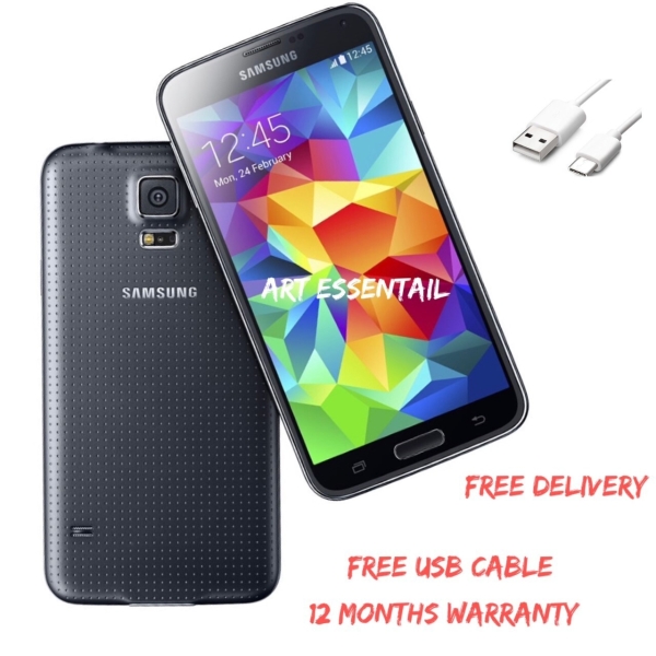 Samsung Galaxy S5 SM-G900F – 16GB schwarz (entsperrt) Smartphone 1 Jahr Garantie