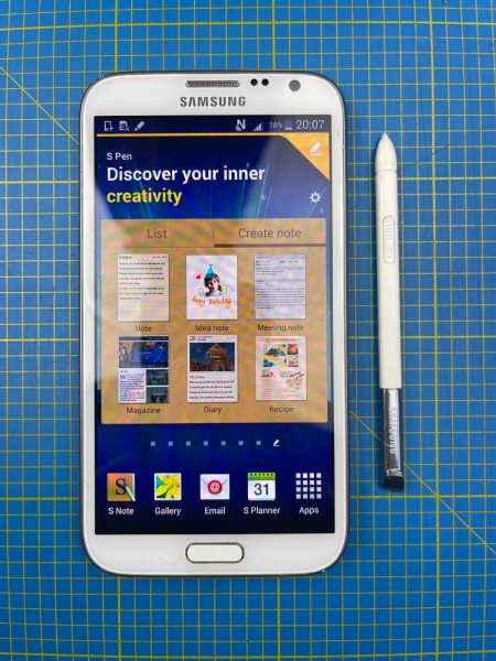 Samsung Galaxy Note 2 (N7100) weiß 16GB (O2/Tesco Netzwerk) Android Smartphone