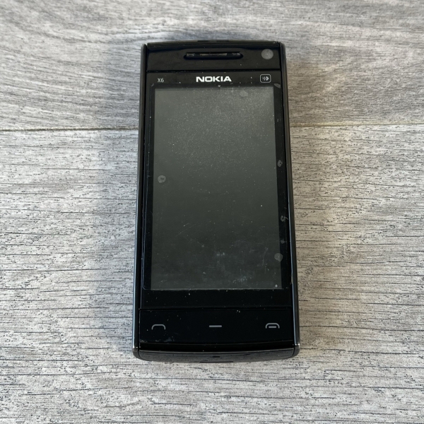 Nokia X6-00 16GB schwarz O2 Netz Vintage Retro Touchscreen Handy funktionstüchtig