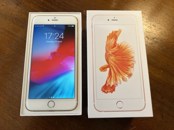 Original Apple iPhone 6s Plus 128GB Roségold. Makellos + Box. Apple entsperrt