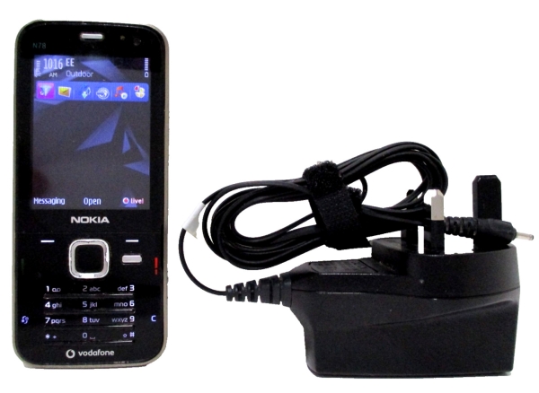 Seltenes Vintage Nokia N78 schwarz (entsperrt) Handy getestet voll funktionsfähig