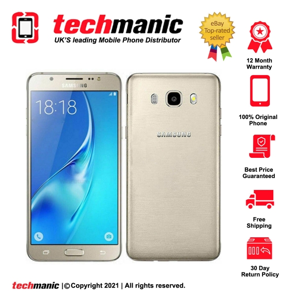 Samsung Galaxy J5 (2016) SM-J510 (Dual-SIM) – 16 GB – Smartphone goldfarben (entsperrt)