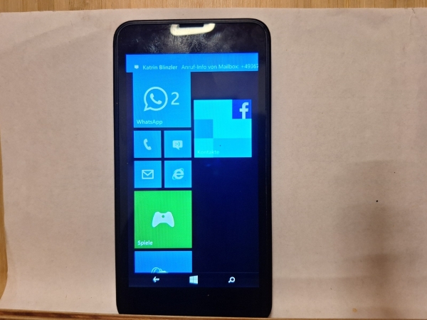 Handy Nokia Lumia 630 schwarz  (ohne Simlock) Smartphone