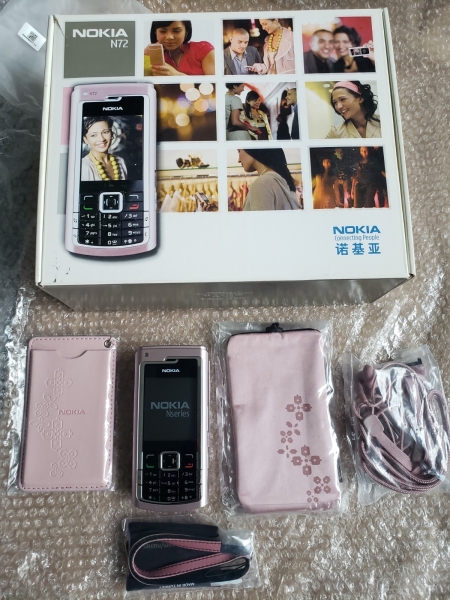 Neues Nokia N72 Smartphone (entsperrt) pink verpackt selten