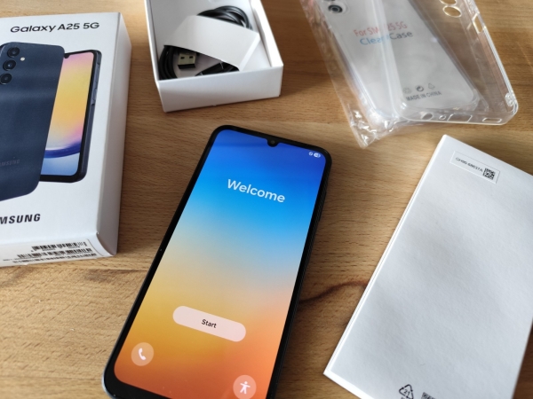 Samsung Galaxy A25 5G Dual-SIM Smartphone 128GB Schwarz Blau – TOP!