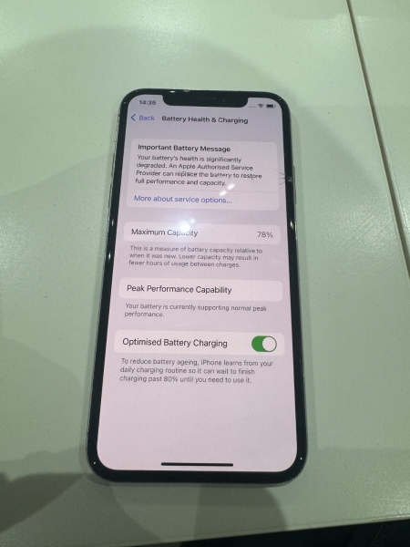 Apple iPhone X – 64GB – Silber (Entsperrt) A1901 (GSM)