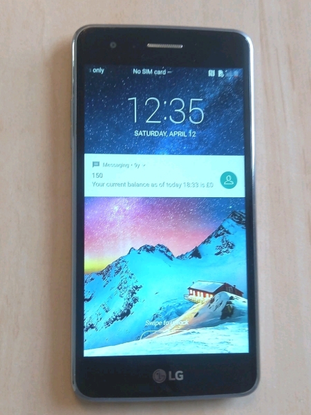 LG Optimus M200n 16GB T.Mobile EE schwarz/grau Smartphone