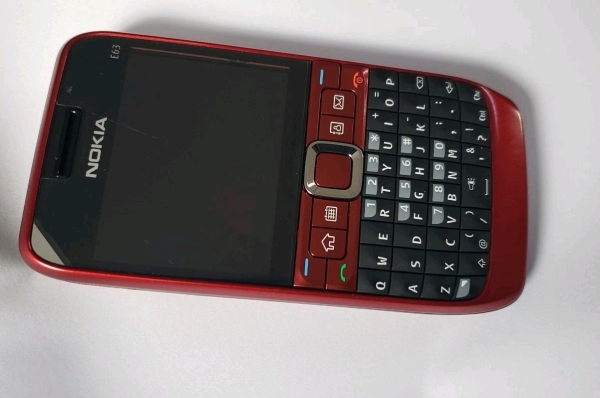 Nokia E63 Handy (entsperrt) Originalverpackt Rot Top Zustand