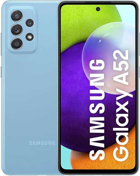 Samsung Galaxy A52 A526F Dualsim 5G Android 11 Smartphone 128GB 6GB 64MP Blau