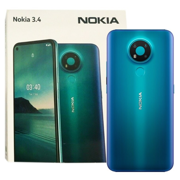 Nokia 3.4 4G (Fjord Blue) 32GB + 3GB RAM Dual SIM 6,39″ Smartphone