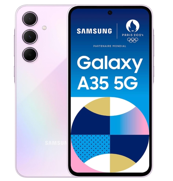 Samsung Galaxy A35 Smartphone 128GB 5G Lilac | Amazon Retoure