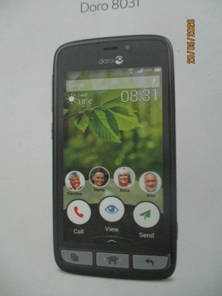Senioren Smartphone Doro 8031 mit Ladestation in schwarz *Unbenutzt*OVP