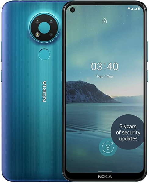 Nokia 3.4 4G 6,4“ Smartphone 3GB RAM 32GB Dual-Sim entsperrt blau Grade B