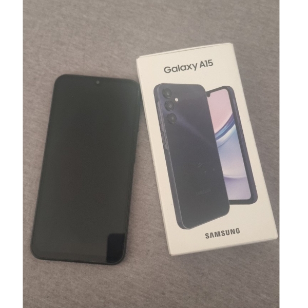 Samsung Galaxy A15 Smartphone, Schwarz, Slate-Stil, 128 GB, Android, gebraucht