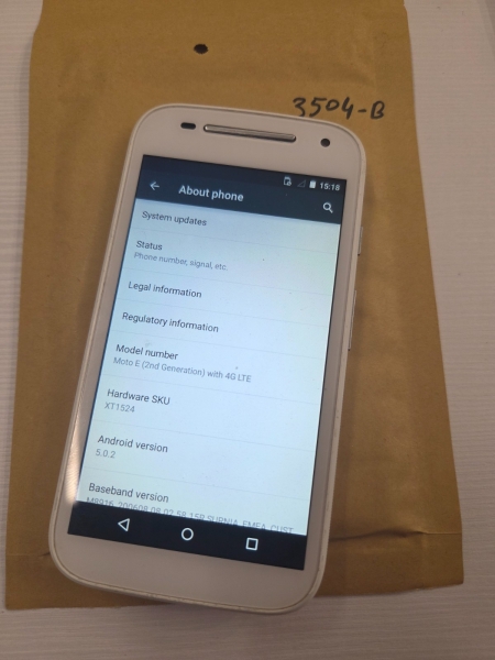 Motorola Moto E XT1524 – 8 GB – Smartphone weiß (entsperrt)