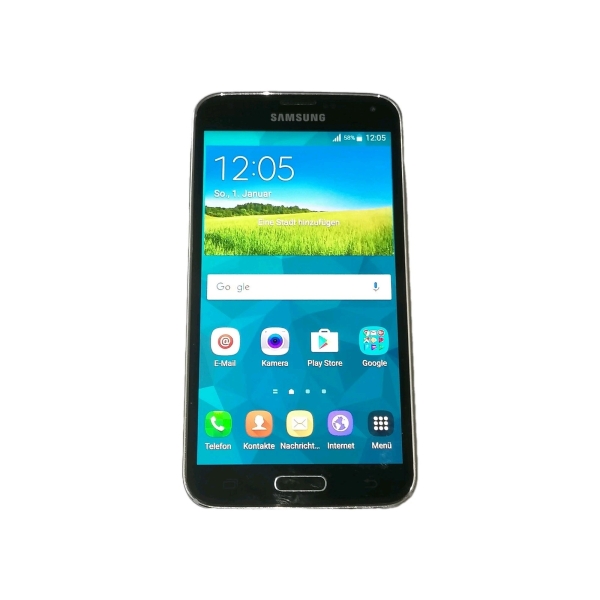 Smartphone Samsung Galaxy S5 SM-G900F LTE 16Gb Blau ANDROID 6! LESEN!  #7365