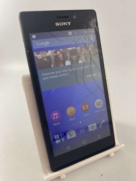 Sony Xperia M2 Black Unlocked 8GB 4.8″ 8MP Android Smartphone Cracked Fault #C03