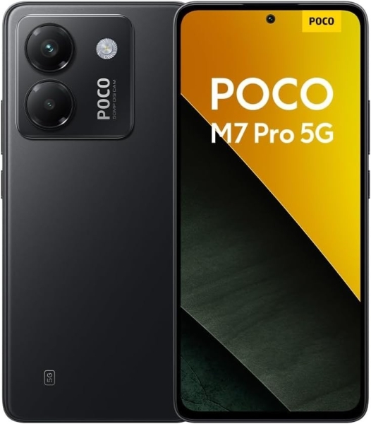Poco M7 Pro 5G Smartphone 12 512GB Black Clear 50MP Sony Camera OIS New