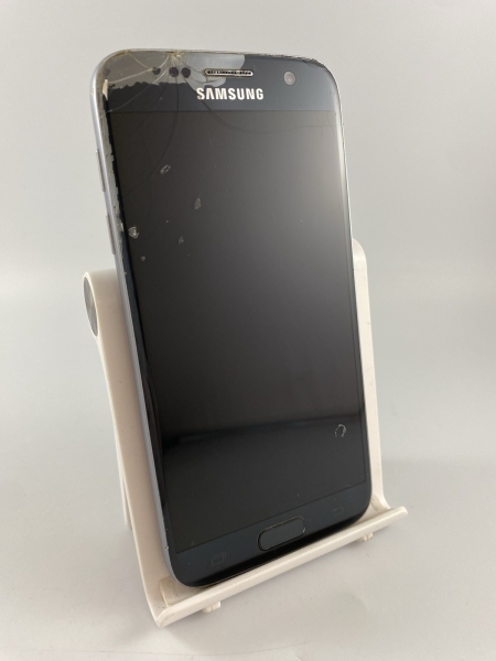 Samsung Galaxy S7 schwarz 32GB 5,1 Zoll 12MP Android Smartphone gesprungen defekt #F2