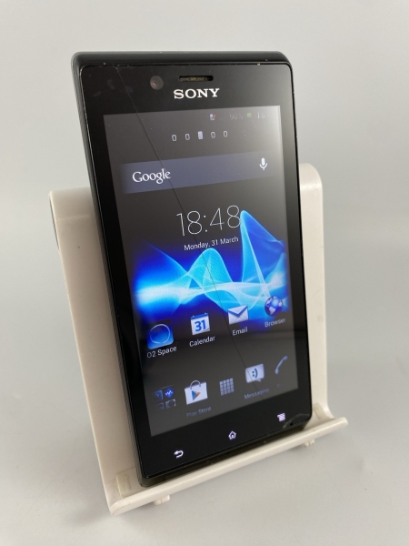 Sony Xperia J schwarz O2 Netzwerk 1SIM 4GB 4,0 Zoll 3G microSD Android Smartphone #C09