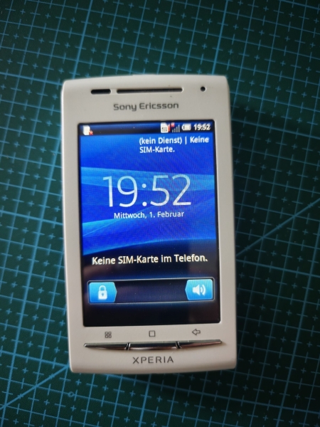 Sony Ericsson  Xperia X8 E15i – Weiss/Blau (Ohne Simlock) Smartphone
