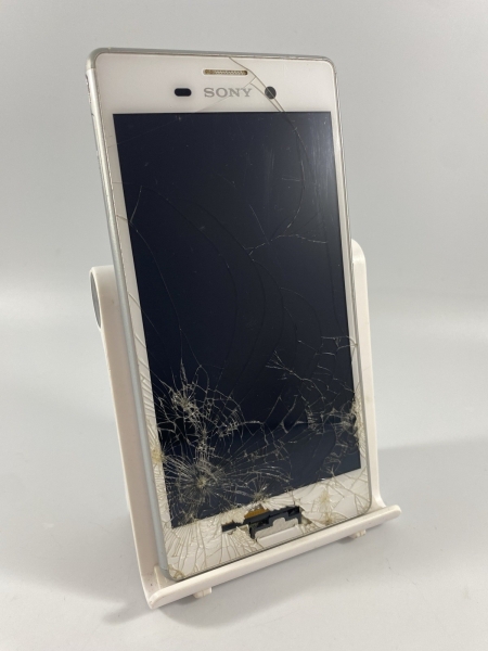Sony Xperia M4 Aqua weiß 8GB 5.0 wasserdicht Android Smartphone gesprungen defekt #D
