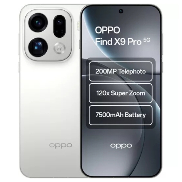 Oppo Find X9 Pro Smartphone weiß 512GB – UK Version – erneuert TOP
